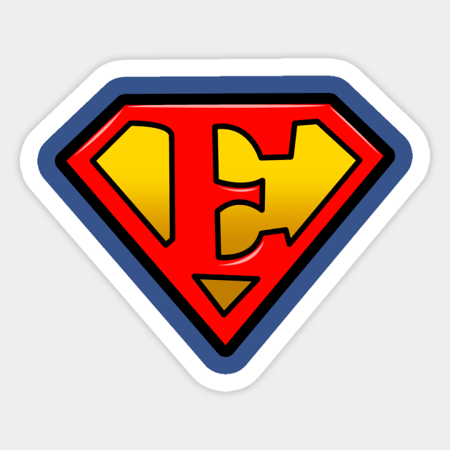 Super E symbol Sticker by edwinj22